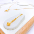 Square Accented Necklace Set