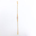 Dressy Multi-Tone 22k Gold Bead Bracelet