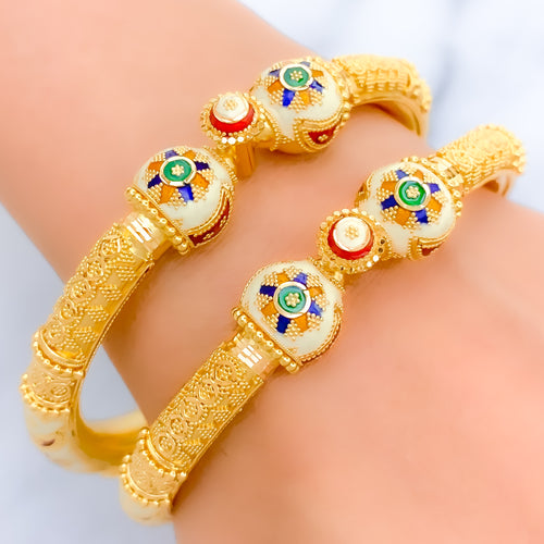 22k-gold-unique-classic-white-meenakari-bangles