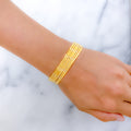 High Finish Set of 6 22k Gold Bangles