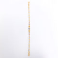 Radiant Stylish Wavy 22k Gold Bead Bracelet