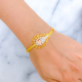 22k-gold-unique-floral-cz-loop-bracelet