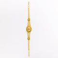 Classic Meenakari Flower 22k Gold Bracelet