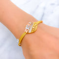 22k-gold-distinct-striped-marquise-bracelet