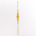 Decorative Graduated 22k Gold Dome Bracelet