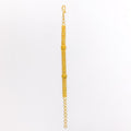 Dainty Bright 22k Gold Floral Bracelet