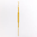 Sleek Flat Lightweight 22k Gold Bracelet