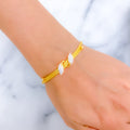 22k-gold-sophisticated-twisted-leaf-cz-bracelet