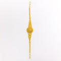 Majestic Dome Leaf 22k Gold Bracelet