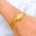 22k-gold-striking-striped-leaf-cz-bracelet