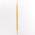 Chic High Finish 22k Gold Flat Bracelet