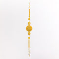 Regal Glistening Dome 22k Gold Bracelet