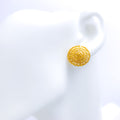 Classic Sophisticated 22k Gold Top Earrings