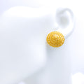 Traditional Fancy 22k Gold Top Earrings