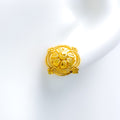 Vintage Flower 22k Gold Earrings