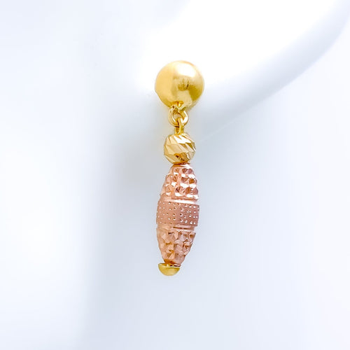 Graceful Petite 22k Gold Earrings