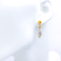 Chic Dotted 22k Gold Earrings