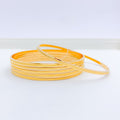 Magnificent Subtle Yellow Gold Bangles