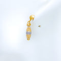 Unique Textured 22k Gold Earrings
