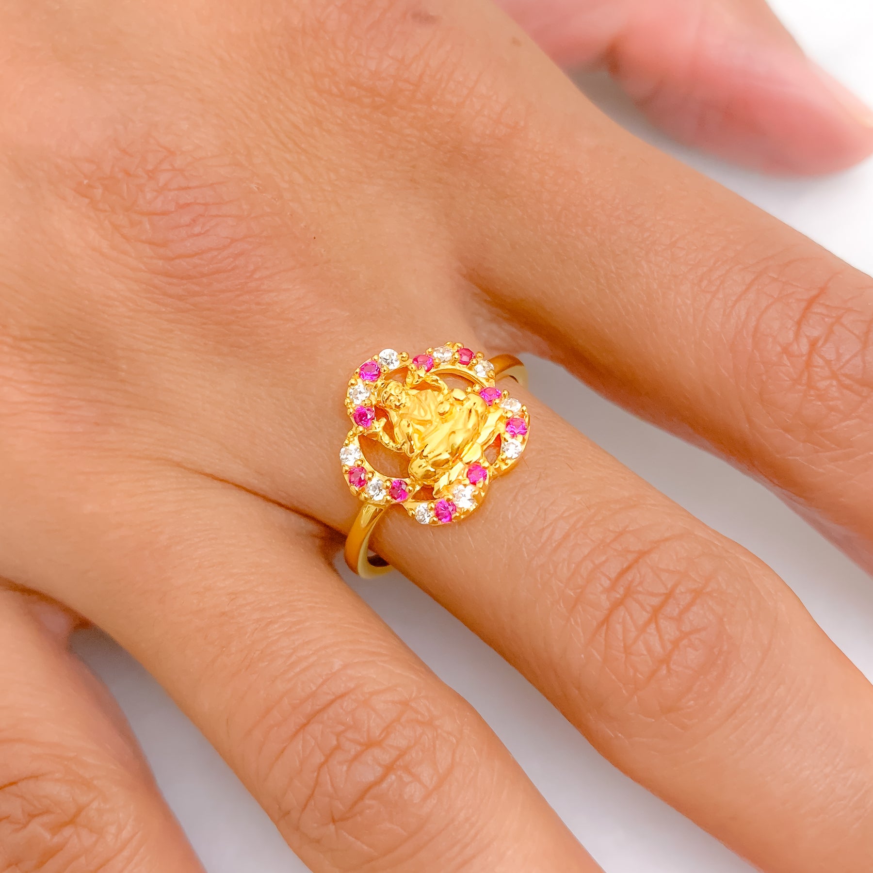 Lakshmi Stone Ring – Andaaz Jewelers