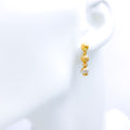 Modern Fancy 22k Gold Orb Earrings