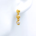 Modern Fancy 22k Gold Orb Earrings