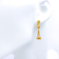Elegant 22k Gold Tassel Earrings