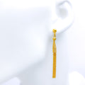 Long Fancy 22k Gold Tassel Earrings