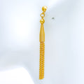 Long Fancy 22k Gold Tassel Earrings