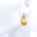 Dapper Multi-Bead 22k Gold Earrings