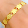 22k-gold-lovely-flower-coin-bracelet