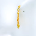 Dapper Multi-Bead 22k Gold Earrings