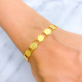 22k-gold-lovely-flower-coin-bracelet