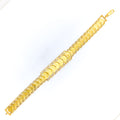 Impressive Elongated 22k Gold Coin Bracelet 