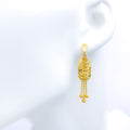 Dazzling Halo 22k Gold Earrings