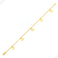 Posh Petite 22k Gold Coin Bracelet 