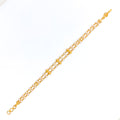 Charming 22k Gold Pearl Bracelet