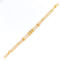 Festive Fine 22k Gold Pearl Bracelet