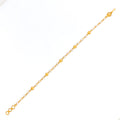 Lightweight Graceful 22k Gold Pearl Bracelet