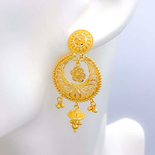 Charming Jali Hanging Earrings