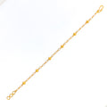 Jazzy Upscale 22k Gold Pearl Bracelet