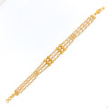 Sparkling Vibrant 22k Gold Pearl Bracelet