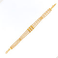 Dazzling Ritzy 22k Gold Pearl Bracelet