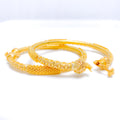 Classy Festive 22k Gold Bangle Pair