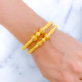 Classy Festive 22k Gold Bangle Pair