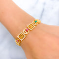 22k-gold-faceted-square-cz-bracelet
