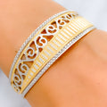 Dressy Asymmetrical Spiral Bangle Bracelet