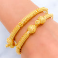 Magnificent Glossy 22k Gold Bangle Pair