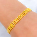 Dainty Bright 22k Gold Floral Bracelet