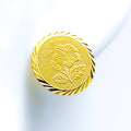 22k-gold-Attractive Classy Coin Earrings 